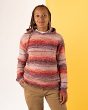 SR WOMEN'S ERIN KNIT HOODY PINK XS