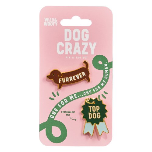 Dog Pin &amp; Tag Set