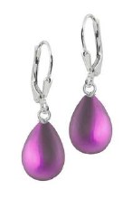LeightWorks Drop Earrings Pink Frosted