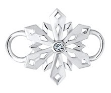 Pierced Snowflake Clasp