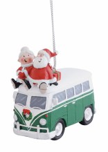 Santa and Mrs Claus on Van
