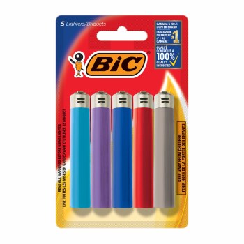 Bic Lighters 5 Pack
