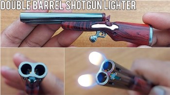 Double Barrel Shotgun Lighter