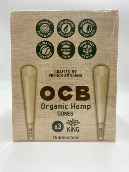 Ocb King Organic Cone 3pk