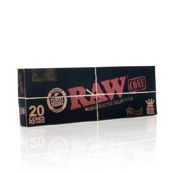 Raw Black Cone King Size 20pk