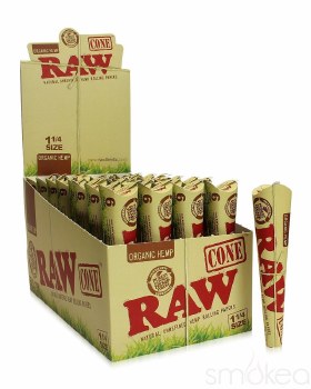 Raw Organic Cone 1 1/4 6pk