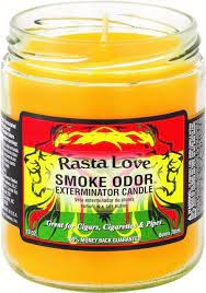Smoke Odor Rasta Love Candle