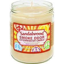 Smoke Odor Sandalwood Candle