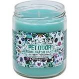 Smoke Odor Sugar Skull Candle