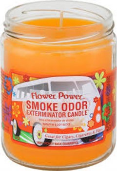 Smoke Odor Flower Power Candle
