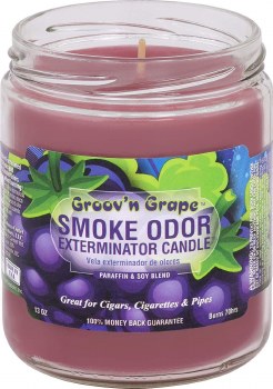 Smoke Odor Groov'n Grape Candl