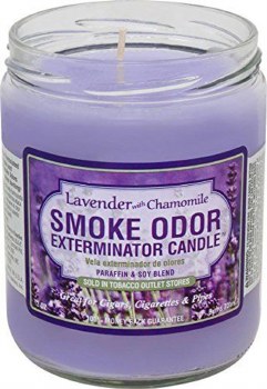 Smoke Odor Lavender Candle