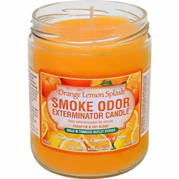 Smoke Odor Orange Lemon Candle