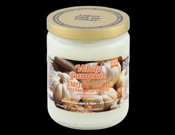 Smoke Odor White Pumpkin Candl