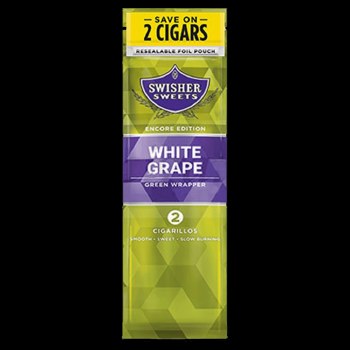Swisher White Grape 2pk