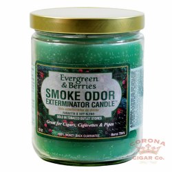 Smoke Odor Evergreen Candle
