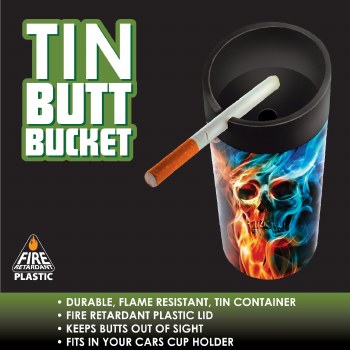 Tin Butt Bucket Ashtray