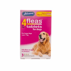 Johnsons 4Fleas Dog Tablets x 3