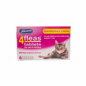 Johnsons 4Fleas Tablets Cat/Kitten 6 Pack