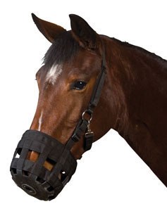 Roma Grazing Muzzle Black Cob