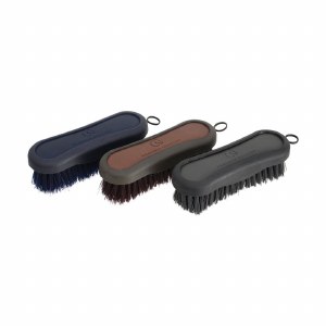 Leather Face Brush Navy