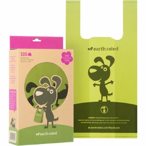 Earth Rated Poop Bags Lavendar Scented Tie Handles x 120