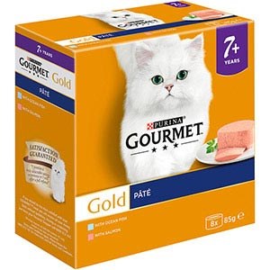 Gourmet Gold Senior Salmon 8x 85g