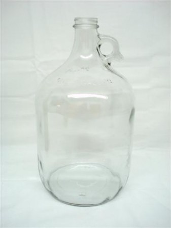 One Gallon Clear Glass Jug with Handle