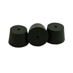 Stopper, Rubber, w/hole # 10