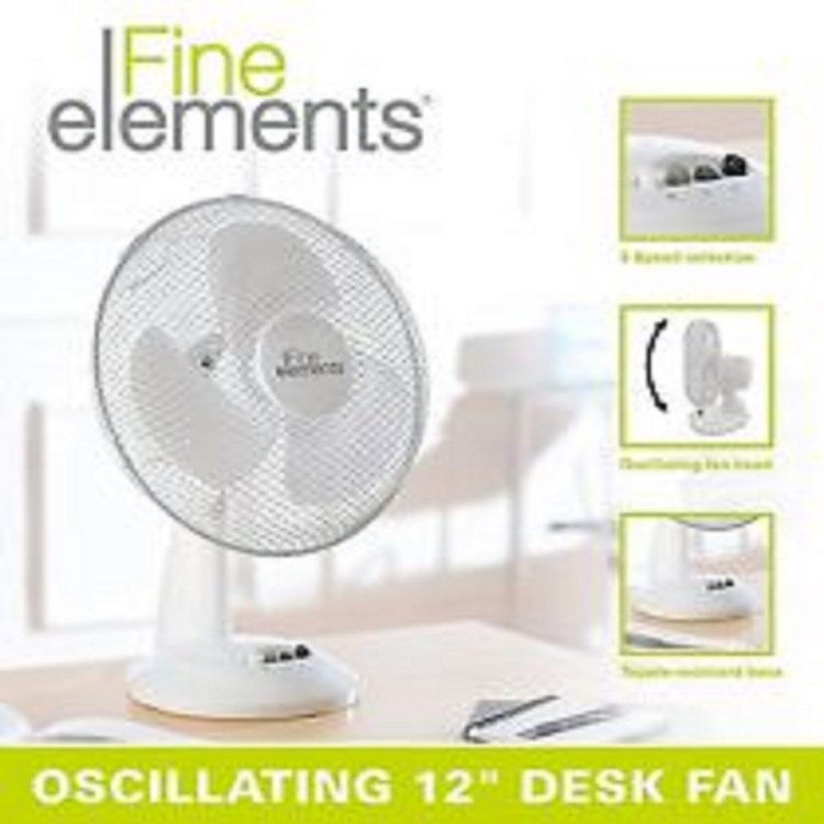 FINE ELEMENTS 12&quot; DESK FAN