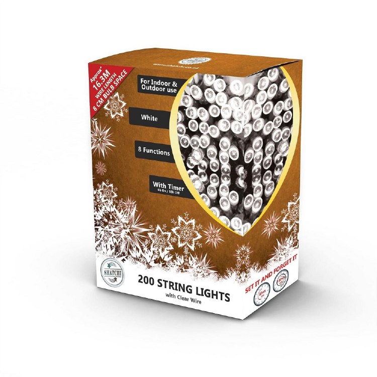SHATCHI 200 WHITE MULTIFUNCTION STRING LIGHTS