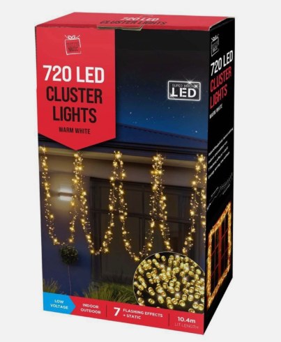 FESTIVE MAGIC 720 WARM WHITE LED CLUSTER LIGHTS
