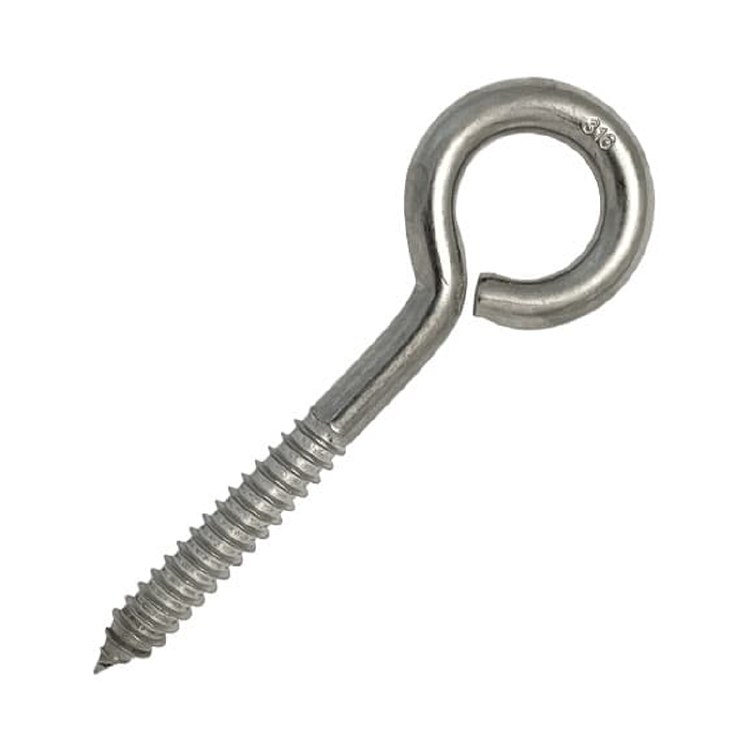 75MM STEEL VINE EYES ZP 3PK