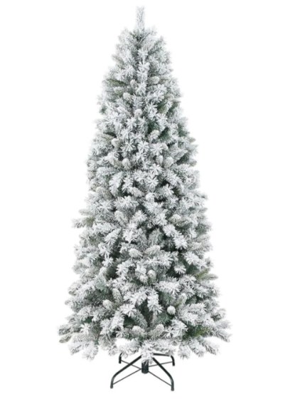 TARA LANE 7FT FLOCKED CHRISTMAS TREE