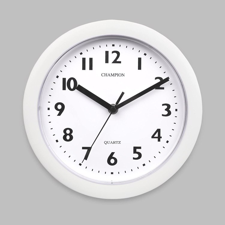 9" KITCHEN WALL CLOCK - WHITE
