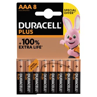 DURACELL BATTERY AAA 8 PACK
