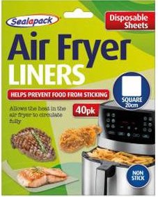 AIR FRYER LINERS SQUARE 20CM