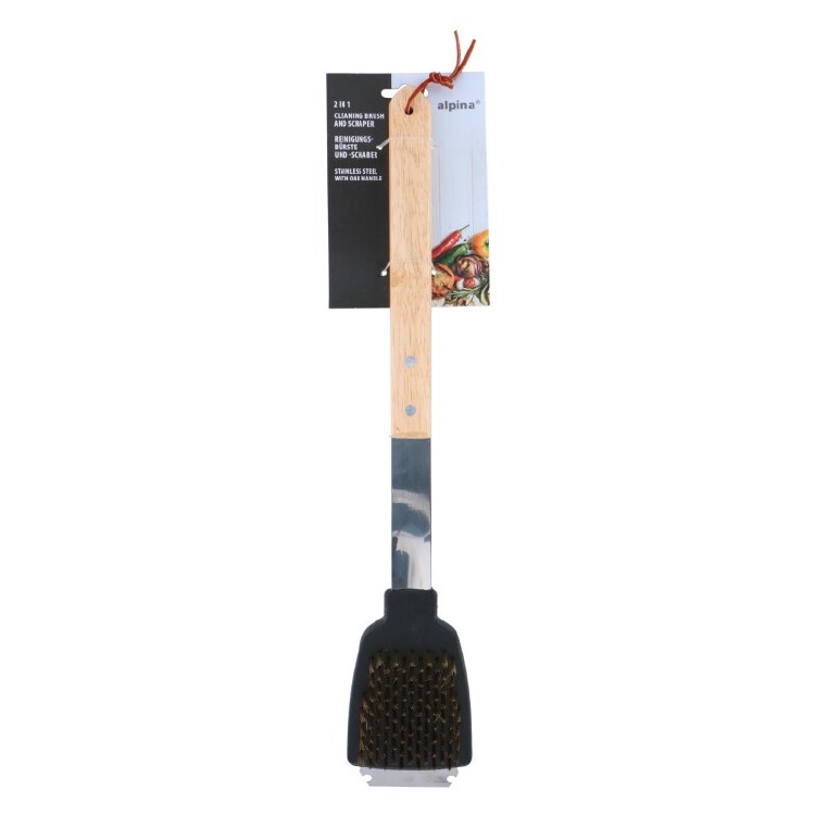 ALPINA BBQ CLEANING BRUSH 2 IN 1
