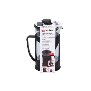 ALPINA GLASS CAFETIERE FRENCH  COFFEE MAKER 600ML