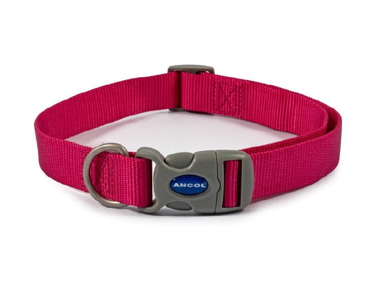 ANCOL VIVA ADJUSTABLE COLLAR 5-9 RASPBERRY