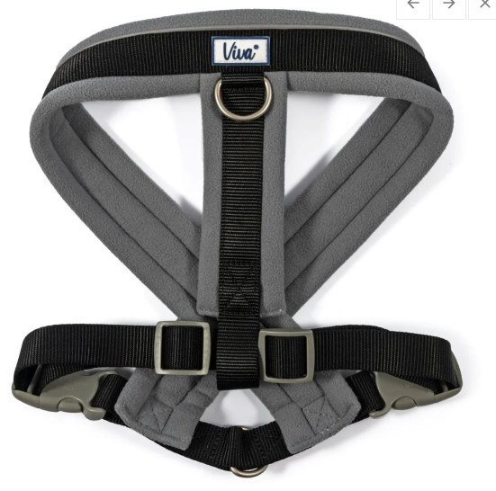 ANCOL VIVA PADDED HARNESS BLACK - XLARGE