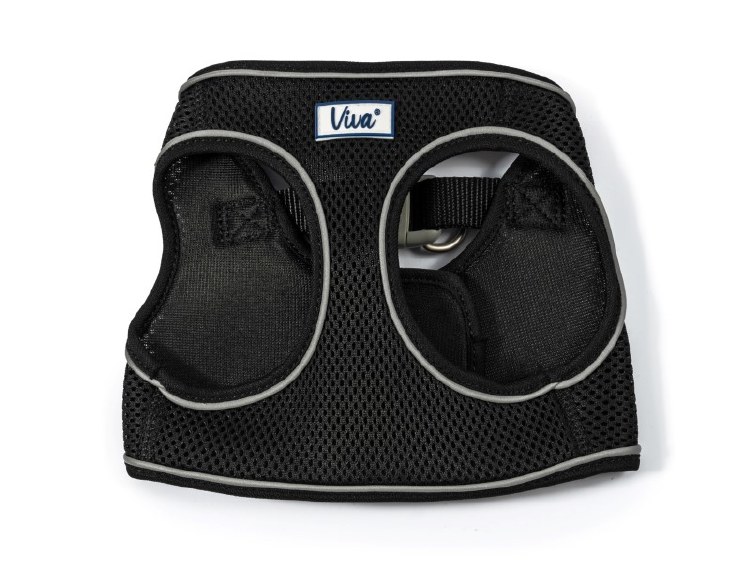 ANCOL VIVA STEP IN MESH DOG HARNESS BLACK S/M