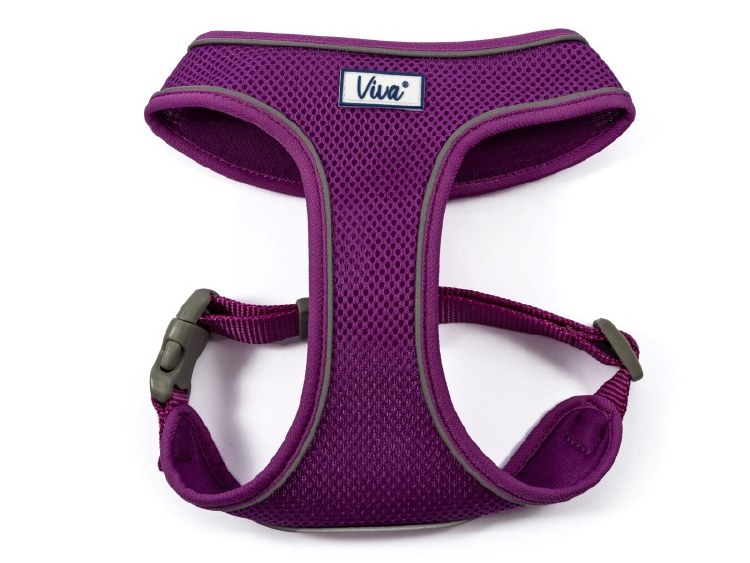 ANCOL VIVA COMFORT MESH DOG HARNESS PURPLE MED
