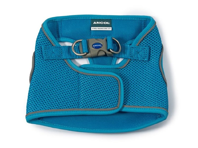 ANCOL VIVA STEP IN MESH DOG HARNESS BLUE S/M