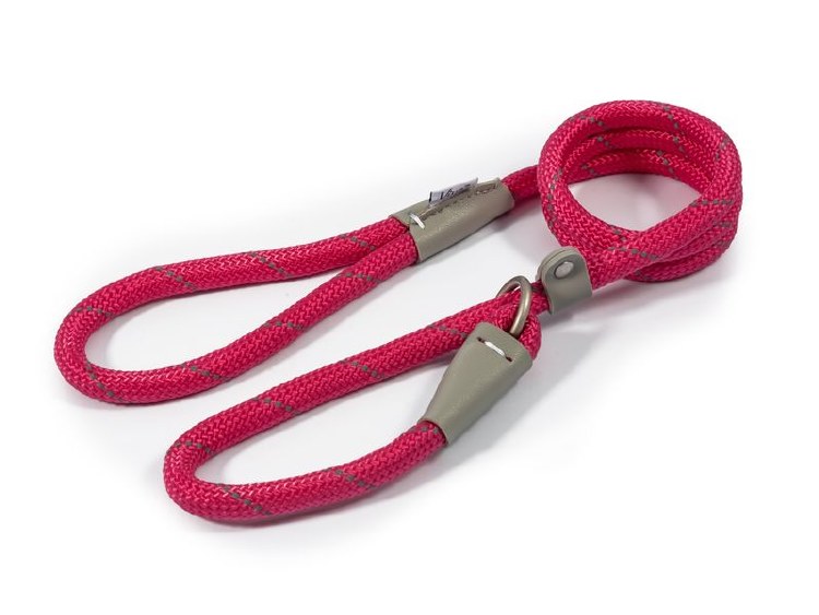 ANCOL VIVA ROPE SLIP LEAD PINK 10MMX1.2M