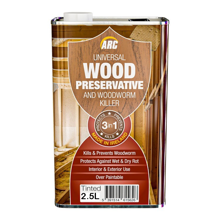 GREEN 2.5L ARC WOOD PRESERVER &amp; WOODWORM KILLER