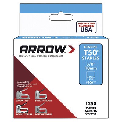 ARROW T50 3/8" 10MM STAPLES - 5000PACK