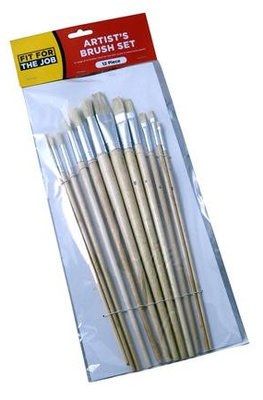 FIT FOR THE JOB  12PC ARTIST BRUSH SET