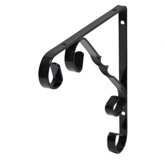 B ORG ORNAMENTAL BRACKETS BLACK 25 X 25CM