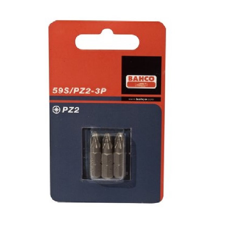 BAHCO BA59S/PZ2-3P NO2 POZI BITS 25MM